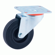 Roulette pivotante Ø125Mm (Roue) Caoutchouc Noir Caoutchouc Cr29472 Afo - 8425685294728 Roulette pivotante Ø125Mm (Roue) Caoutchouc Noir Caoutchouc Cr29472 Afo - 8425685294728