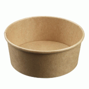 Saladier Ecokraft carton laminé naturel 1100ml - par 300