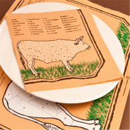 Set de table papier beige Chicago 31x43cm - par 2000