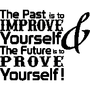 Sticker The past is to improve yourself