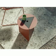 Table basse outdoor Trifoglio Alea en acier et stratifié