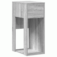 VidaXL Support de tour d'ordinateur et tiroir sonoma gris 30x44x74 cm Modèle Soho Urban - 858736