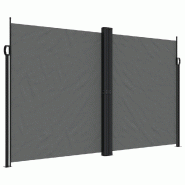Auvent latéral rétractable anthracite 200x600 cm Modèle Titan Panorama Pure - 4004658