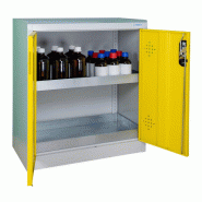 Armoire produits dangereux bicolore basse 2 portes 155 L - AZ110 - Bleu