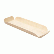 Barquette en bois de peuplier 22x8x2cm - par 50