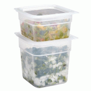 Cambro Lot de 4 boîtes de stockage 2 x 950 ml, 2 x 470 ml avec couvercle, en polypropylène transparent - 99511253036