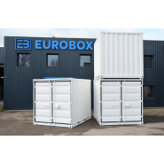 Container de stockage 10 pieds - Gris - Eurobox - 3D Containers_0