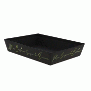 Corbeille carton rectangle Signature 36x27 - Corbeille carton rectangle Signature 36x27 -