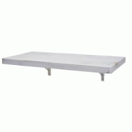 Décoshop26 - Table murale de cuisine tablette pliante en bois solide pliable 120x60cm blanc vieilli 04_0005092 - blanc 3000582232698 Décoshop26 - Table murale de cuisine tablette pliante en bois solide pliable 120x60cm blanc vieilli 04_0005092 - blanc 3000582232698