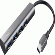 Hub USB-C 3.2 Trust Halyx 4 ports - bleu papier 8713439249484