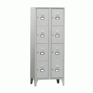 ITALCONCEPT L2G Armoire Vestiaire Multicases, 2 Colonnes 8 Cases, 1800 x 700 x 500mm - 3616350140999