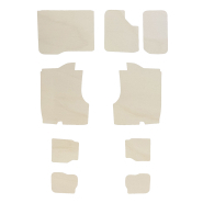 Kit habillage peuplier naturel sans plancher - FORD TRANSIT L4H3 Kit habillage peuplier naturel sans plancher - FORD TRANSIT L4H3