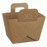 Panier repas grand modèle carton kraft 27,5x14x17,5cm - par 100