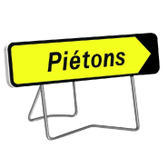 Panneaux Taliasign KD à flêche amovible et pied fixe/articulé 1000x300 mm classe 1 Indications Temporaires - PNTLGLV1KD-TL01/3P_0