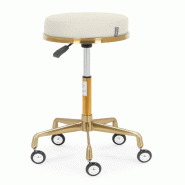 Physa - physa Tabouret de bureau 51 - 64 cm 150 kg beige/or - Tabouret pivotant Tabouret ergonomique Tabouret à roulettes professionnel - beige 40628