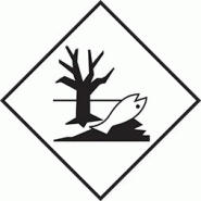 Plaque-étiquette de danger ADR - Dangereux pour l'environnement - 30×30 cm - Magnétique - Référence 46275 Plaque-étiquette de danger ADR - Dangereux pour l'environnement - 30×30 cm - Magnétique - Référence 46275