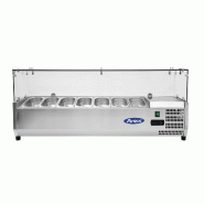 Présentoir à ingrédients inox vitré 7 GN1/4 L1605mm ATOSA