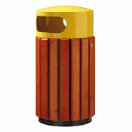 ROSSIGNOL Corbeille a poser ou a fixer zeno - 40 L - bois / jaune colza ROSSIGNOL Corbeille a poser ou a fixer zeno - 40 L - bois / jaune colza