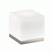 ROSSINI ILLUMINAZIONE Lampe De Table Binnie En Verre Satiné Blanc Et Structure Anodisée, Raccordement E14, 60W, Ip20 - Groupe Rossini - P.3400-15 -