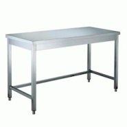 Vaiotec Table de travail EASYLINE / accessible aux personnes en fauteuil roulant, 1200 x 600 mm - inox 10127