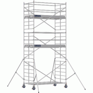 Échafaudage roulant aluminium DOCKER 150 version lisses - Hauteur de travail : 6,90 m - DUARIB - 7225050 Échafaudage roulant aluminium DOCKER 150 version lisses - Hauteur de travail : 6,90 m - DUARIB - 7225050