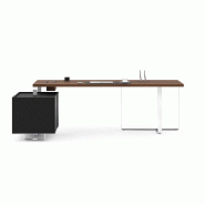 Bureau de direction avec caisson - droite,180-cm Bureau de direction avec caisson - droite,180-cm