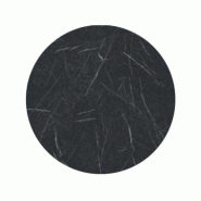 Emh Plateau de table professionnel rond Ø60 cm – décor marbre noir – stratifié moulé - noir BISPLATD60MARBREBK