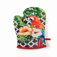 Excelsa gant de four Tropical Chic coton 32x18 cm multicolore - multicolore textile 67411