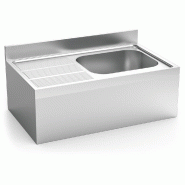 FRICOSMOS Evier suspendu avec tablier 1C,EI 1200x600x355 mm. Dimensions de la cuve 500x400x250 mm. - inox 054412OST