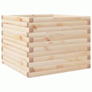 Helloshop26 - Jardinière bac lit surélevé plantes fleurs terrasse jardin 60 x 60 x 45,5 cm bois de pin massif marron 02_0037708 - 3000213939156 Helloshop26 - Jardinière bac lit surélevé plantes fleurs terrasse jardin 60 x 60 x 45,5 cm bois de pin massif marron 02_0037708 - 3000213939156