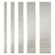 Nobo Lot de 10 Bande pour planning à fiches T, indice 3, 54 fentes - gris 1900404