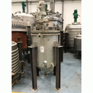 Réacteur schrader 500 litres inox 316 avec agitation et coque d'occasion - référence : c3687 sf