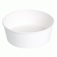 Saladier en carton blanc 1300ml Ø18,7/16x7cm - par 300