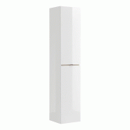STELLAMEUBLES Colonne haute 2 portes blanc brillant Capri White - 3667335109333