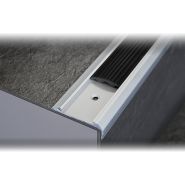 Step - profilé nez-de-marche avec insert en pvc - dural sns - largeur : 28 à 45 mm