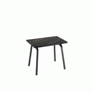 Stones Chaise de salle à manger Vera avec assise et dossier en tissu gris foncé et structure en noyer massif - Design classique et contemporain - no