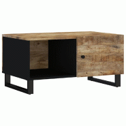 VidaXL Table basse 80x50x40 cm Bois de manguier solide et d'ingénierie Modèle Cascade Élite - Bois massif 350632