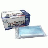 50 masques jetables chirurgicaux bleus taille adulte - AR00043BE 50 masques jetables chirurgicaux bleus taille adulte - AR00043BE