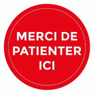 Adhésif sol rond file d'attente