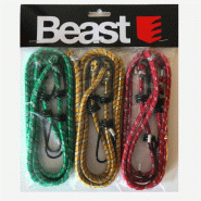 Assortiment de 6 tendeurs avec crochets L. 800 mm - 870286 - Beast - gris 5907698022534 Assortiment de 6 tendeurs avec crochets L. 800 mm - 870286 - Beast - gris 5907698022534