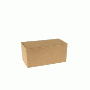 Ballotin kraft intérieur kraft 375g - 13,7x7x6,3cm - Paquet de 50