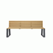 Banc Havane Relié 1800 mm en Robinier et pieds fonte Banc Havane Relié 1800 mm en Robinier et pieds fonte