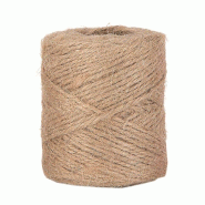 Bobine de jute naturel - 100g x 70m - décorative et résistante