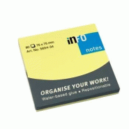 Carnet de notes INFONOTES jaune fort (7,5 x 7,5 cm) - 4011169654344