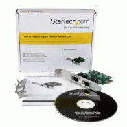 Carte réseau PCI Express à  2 ports Gigabit Ethernet - Adaptateur NIC PCIe GbE