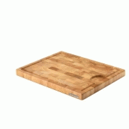 Continenta - planche à découper en bois avec rigole - 42 x 34 x 2,7 cm