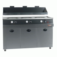 Friteuse gaz - 3 cuves rondes - Diamond - 1445x875xh940/1320 mm - 41280 kcal/h Friteuse gaz - 3 cuves rondes - Diamond - 1445x875xh940/1320 mm - 41280 kcal/h
