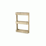 HORTALIA Jardinière verticale Stand Line Wall KD 3B en bois traité pour l’extérieur - marron Bois massif 700702KD HORTALIA Jardinière verticale Stand Line Wall KD 3B en bois traité pour l’extérieur - marron Bois massif 700702KD