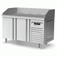 Meuble à pizza professionnel inox 800 positif 2 portes 362 litres - PMR80-150-P