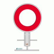 Panneau B0 - Circulation interdite dans les deux sens sur pied temporaire